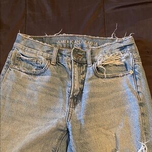 American Eagle Outfitters Women's Light Blue Boyfriend Jeans